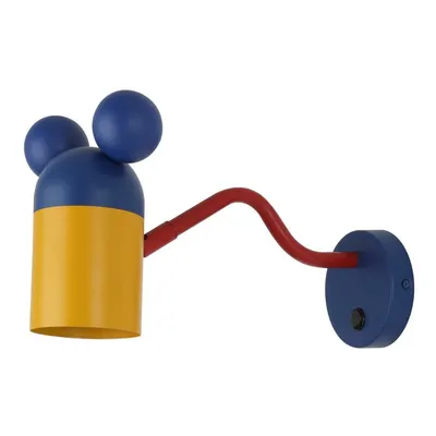 Lustră pentru copii albastră cu abajur din metal Mouse – GTV