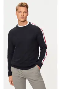 Pulover barbati - 304694905 - Bumbac - Albastru - Albastru