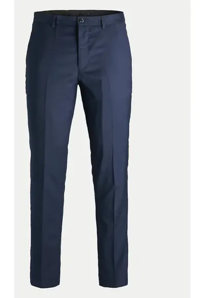 Pantaloni barbati - 304196225 - Albastru inchis - Poliester