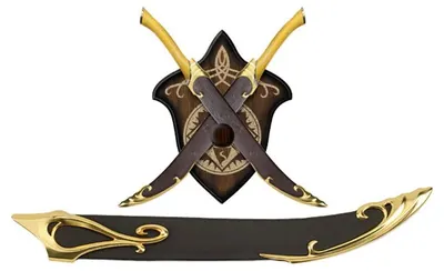 Replică United Cutlery Movies: The Lord of The Rings - Legolas Scabbard Set, 50 cm