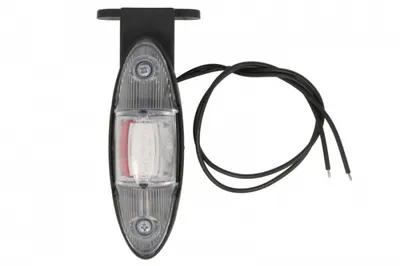 Lumina clarificare dreapta, rosu alb, LED, in relief, lungime cablu 360mm, cu cuier, 12 24V