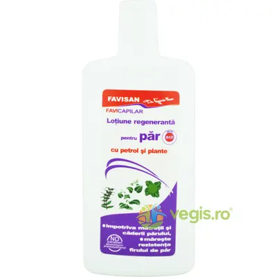 Lotiune Regeneranta pentru Par cu Petrol si Plante FaviCapilar 125ml