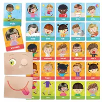 Joc educativ - Emotions and Actions Montessori Flash Cards