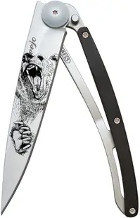 Cuțit de buzunar Deejo Ebony - Grizzly, 37 g