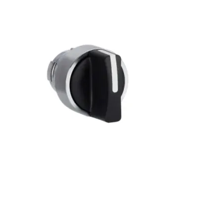 Cap de comutator, Easy Harmony XB2, metal, negru, 22mm, 3 pozitii, cu revenire si retinere