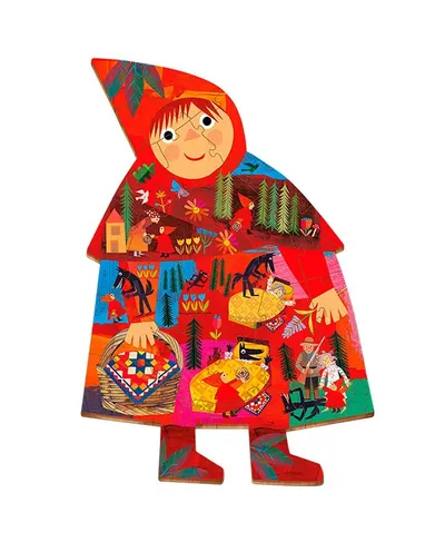 Puzzle 24 piese - Woody Story Puzzle - Scufita Rosie