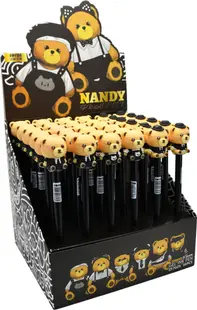 Pix de șters B-Max Nandy Bear - Cu figurina, 0.7 mm, sortiment