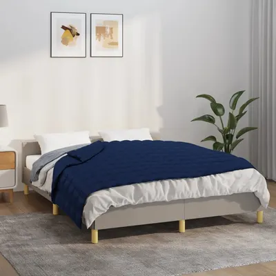 Gossi patura grea, albastru, 140x200 cm, 10 kg, material textil