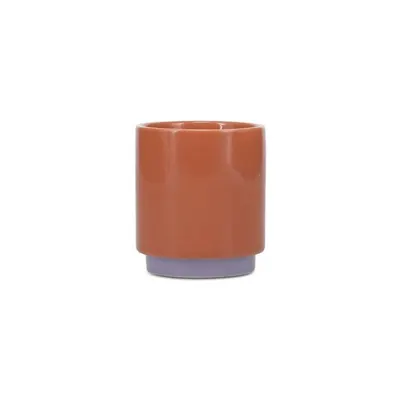 Ceașcă portocalie/mov din gresie ceramică 130 ml Duo – ONA
