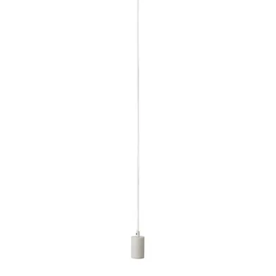 Lampa suspendata, lustra FITU Pendant E27, white A60, round, white, 5m cable with open cable end, max. 60W