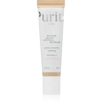 Purito Wonder Releaf Centella BB Cream crema BB cu efect de iluminare cu efect calmant culoare 23 Natural Beige 30 ml