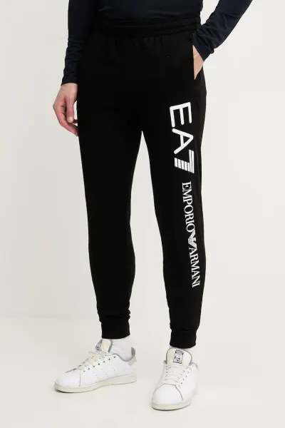 EA7 Emporio Armani pantaloni de trening pentru bărbați din bumbac