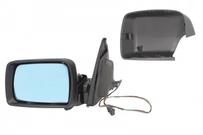 Oglinda stanga asferic, incalzita, albastra, grunduita BMW X5 E53 intre 2000-2006