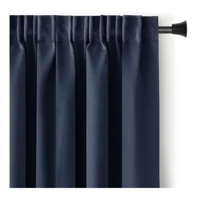 Draperie albastru-închis dimout (semi-opacă) 140x270 cm Kierra – Restilo