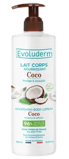 Lapte de corp hranitor Coco, 500ml, Evoluderm