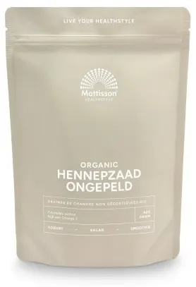 Organic Hemp Seed Unhulled, 400 g, Mattisson Healthstyle