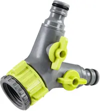 Prelungitor cu două prize Gardex - Luxe GX, 3/4", cu regulator