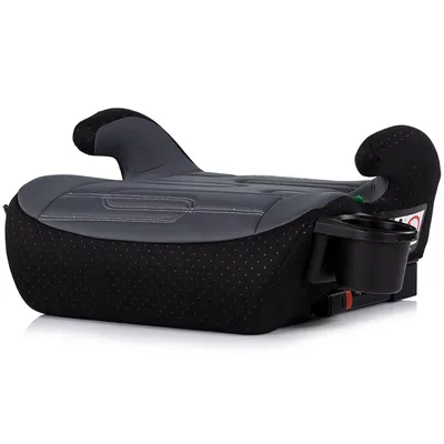 Inaltator auto cu isofix pentru copii Chipolino Go Boost Iso Charcoal I-Size 125-150 cm