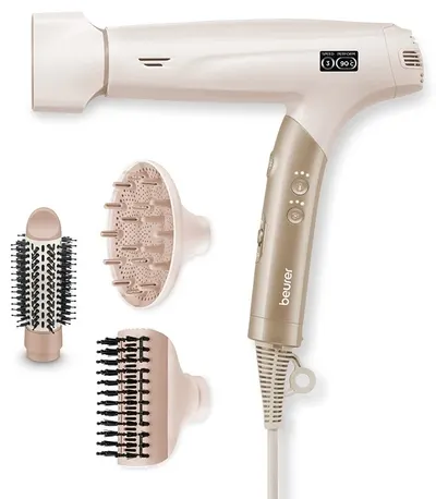 Uscător de păr Beurer - HC 150 FusionDry Pro, 1600 W, 3 viteze, Rose Gold