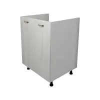 Corp Masca Chiuveta Lecce, 2 Usi, Pin Alb/Alb, 60 x 50 x 80 cm