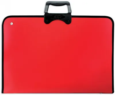Geantă de desen Spree Art - Cu fermoar , 37 x 54 cm, roşu