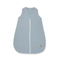 Sac de dormit, Qmini, Cu fermoar, Pentru bebelusi, De iarna, Din muselina dubla, 70 cm, Material certificat Oeko Tex Standard 100, Jeans