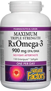 RX Omega-3 Maximum, 1425 mg, 150 capsule gelatinoase moi, Natural Factors