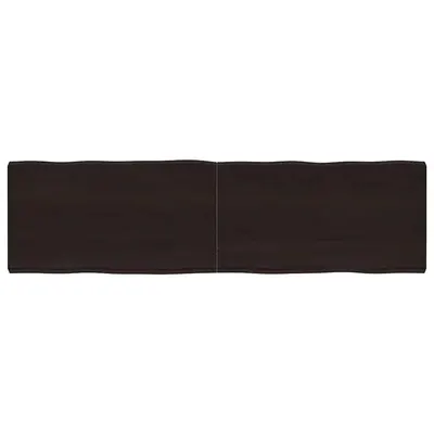 vidaXL Blat masă, 180x50x6 cm, gri, lemn stejar tratat contur organic