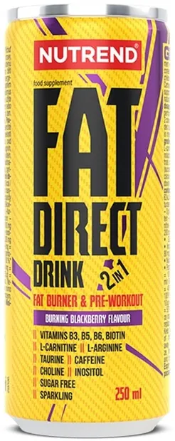 Fat Direct Drink, mură, 250 ml, Nutrend