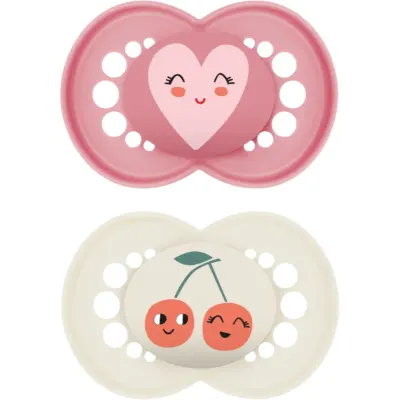 MAM Original 6+ months suzetă Pink/ Beige 2 buc