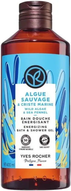 Yves Rocher Bain Nature Gel de duș , alge sălbatice, 400 ml