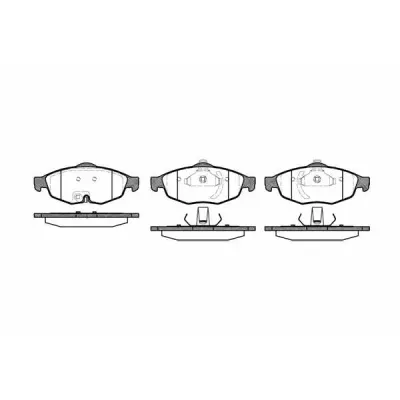 Set placute frana, frana disc REMSA 0812.02