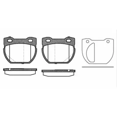 Set placute frana, frana disc REMSA 0584.20
