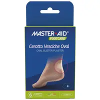 Plasturi hidrocoloidali pentru bășici Oval Foot Care Master Aid, 6 bucăți