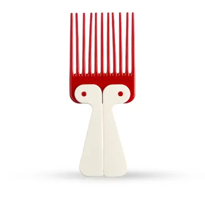 Pieptene pentru aranjat parul - EUROSTIL - Pompadour - Rosu