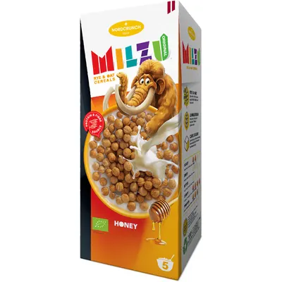 Cereale Bilute din Secara si Ovaz cu Miere Ecologice/Bio 150g, Milzu Original