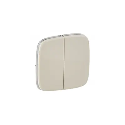 Capac Valena Allure - 2 module switch/push-button - ivory
