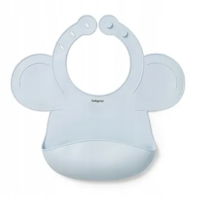 Baveta din silicon BabyOno - Albastru