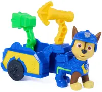 Set de joacă Spin Master Paw Patrol – The Dino Movie, remorcă cu unelte și Chase