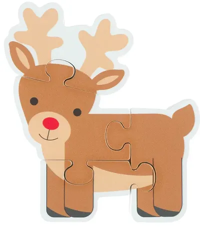 Puzzle din lemn Orange Tree Toys - Rudolph