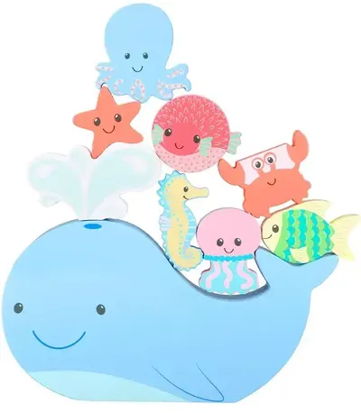 Joc de echilibru din lemn Orange Tree Toys - Animale marine