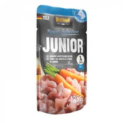 Hrana umeda pentru caini Belcando Junior cu pui morcov 125 gr
