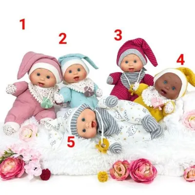 Papusa Nines D Onil, Colectia Bebelusi moi, cu miros de vanilie, 26 cm