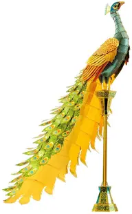 Model metalic de asamblat Metal Earth: Premium Series - Peacock