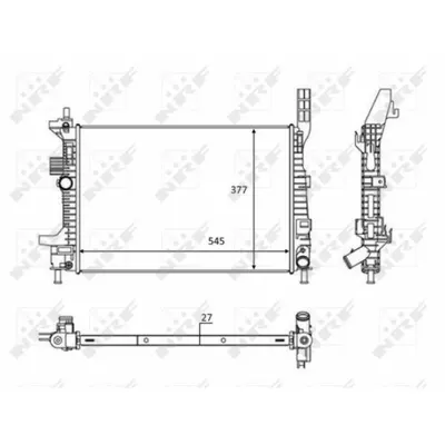 Radiator, racire motor NRF 58284