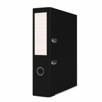 Biblioraft plastifiat OFFICE Products, 7.5 cm, colțuri metalice