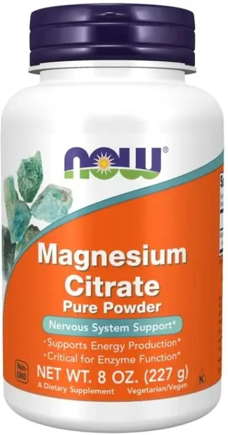 Magnesium Citrate Pure Powder, 227 g, Now