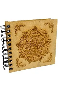 Agenda din lemn: Mandala speciala