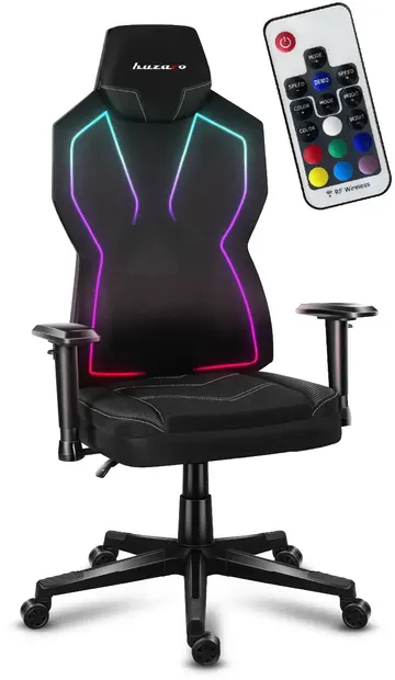 Scaun gaming Huzaro - Combat 6.2 RGB, negru