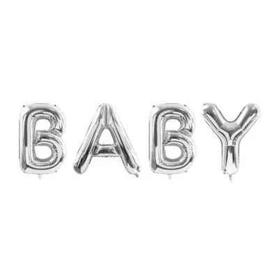 Balon folie baby argintiu 262x86 cm